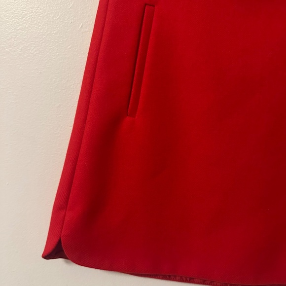 J. Crew Wool Red Mini Skirt with Pockets | Size 6 - Picture 4 of 10